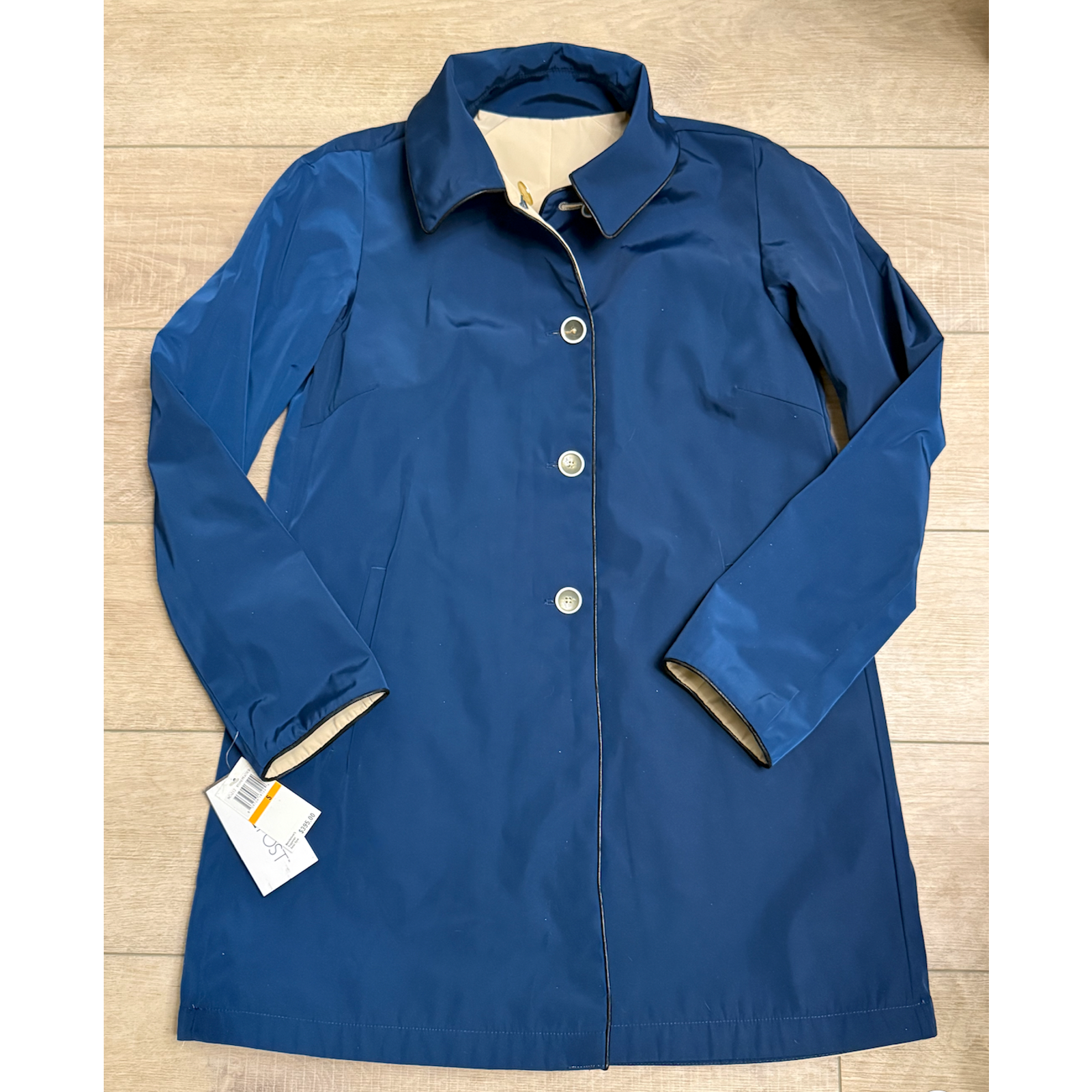 Nwt Jane Post Stone Peacock Reversible Jacket Coat Sz S — image 4 of 8